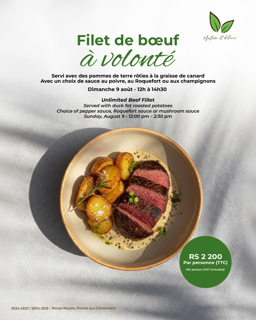 Filet de Bœuf à Volonté