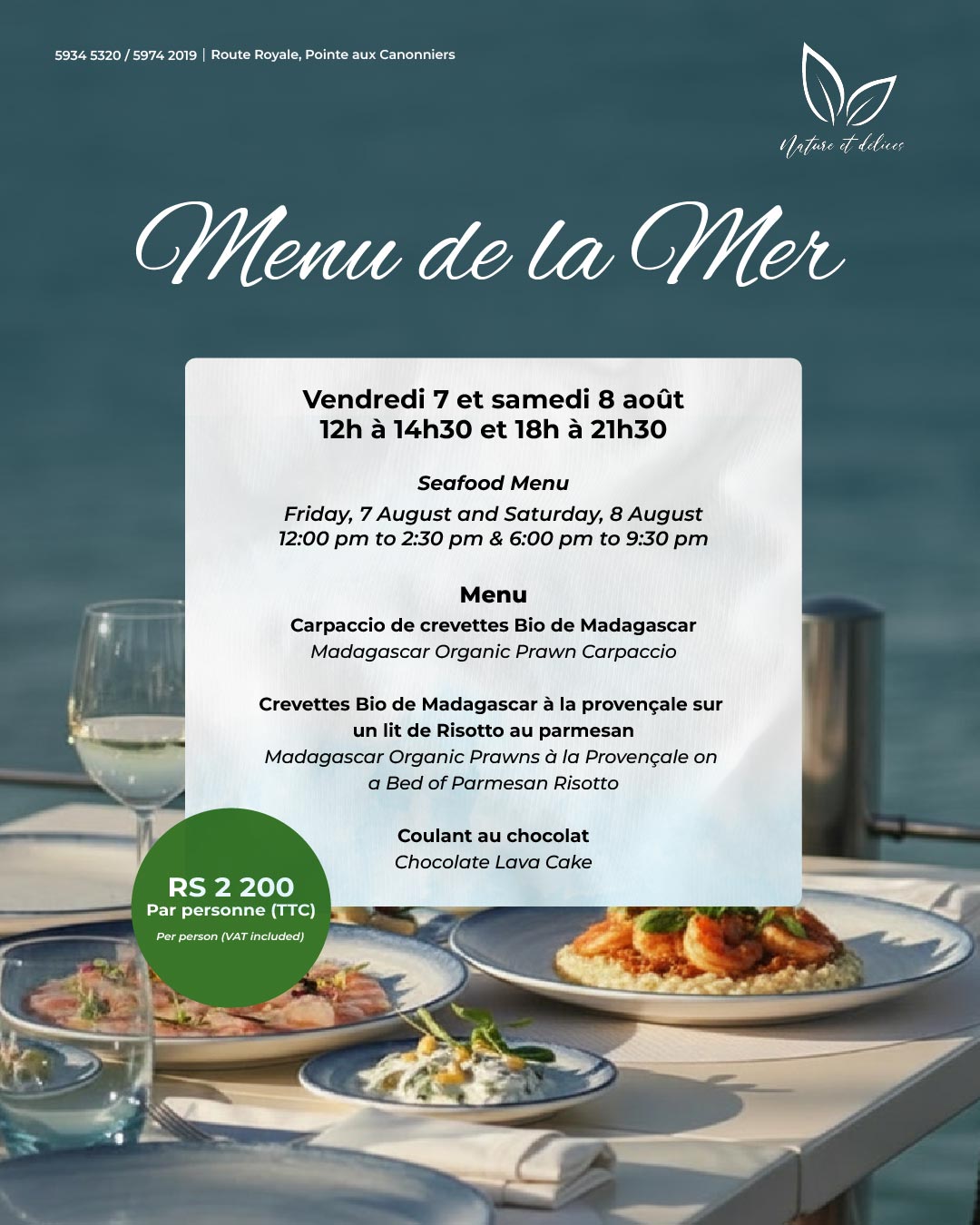 Menu de la Mer